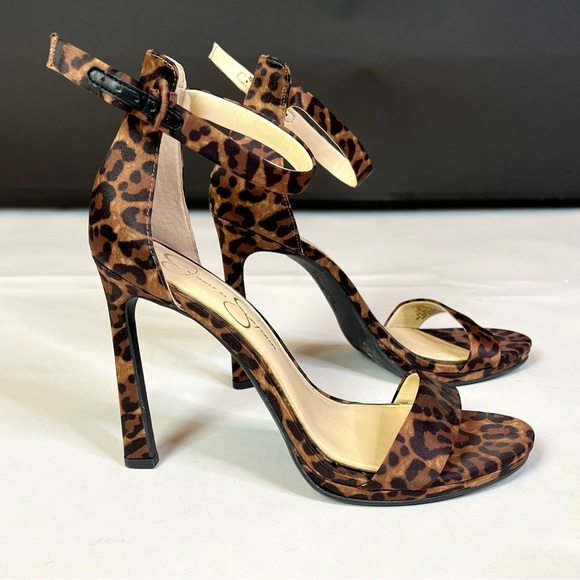 Jessica Simpson Shoes - NWOT Jessica Simpson high heel animal print sandals shoes